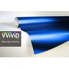 VViViD Blue Satin Chrome Vinyl Wrap Stretch Conform DIY Easy