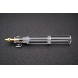 czxwyst Majohn Wancai Mini Transparent Pocket Pipette Fountain Pen (Clear and Bright, F Nib)