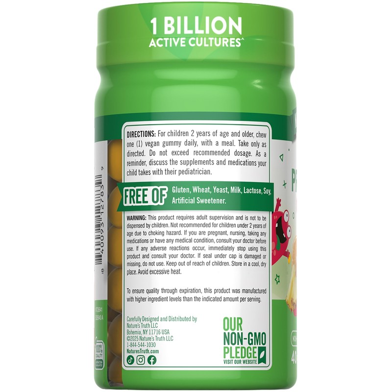 Nature's Truth Kids Probiotic Gummies | 40 Count | Mixed