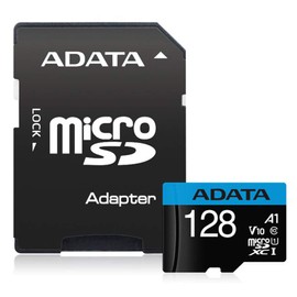 ADATA AUSDX128GUICL10A1-RA1 128GB Premier microSDXC UHS-I/Class 10 V10 A1 Tarjeta de Memoria con Adaptador SD