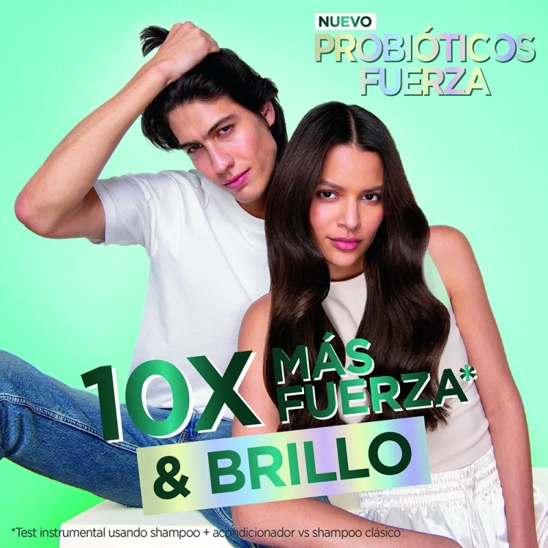 Kit Shampoo Garnier Fructis Probioticos Rutina 2 Pasos