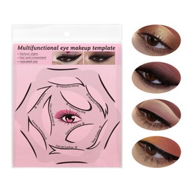 YAFIYGI Eyeliner Stencils Eyeliner Stencil Set 6 in 1 Reusable for Ideal Winged Tip Includes Eyeshadow Tape Makeup Tool for Hooded Eyes