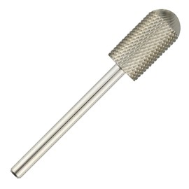 C & I Rounded Top Nail Drill, Large Barrel Edition, E-File Head for Nail File Machines, Design for Quick Remove Gel Nails (Middle -M)