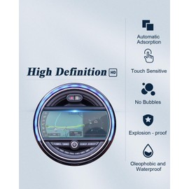 BIBIBO Displayschutzfolie für Mini Cooper F55 F56 F57 / Mini Countryman F60 / Clubman F54 2017-2021, 8,8 Zoll Panzerglasfolie Displayschutz, 9H Gehärtete Glasfolie, Mini Cooper Schutzfolie