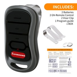 Termooan 2PCS Garage Door Remote Replacement for Genie Intellicode Openers, Compatible with G3T-BX G3T-R Models, 3-Button Garage Door Opener, Dual Frequency Auto-Seek (1997 to Present)