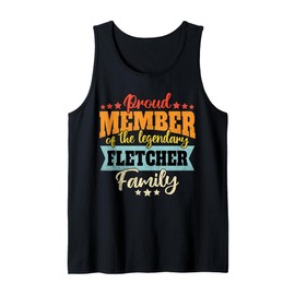 Fletcher Last Name Fletcher Family Fletcher Tank Top