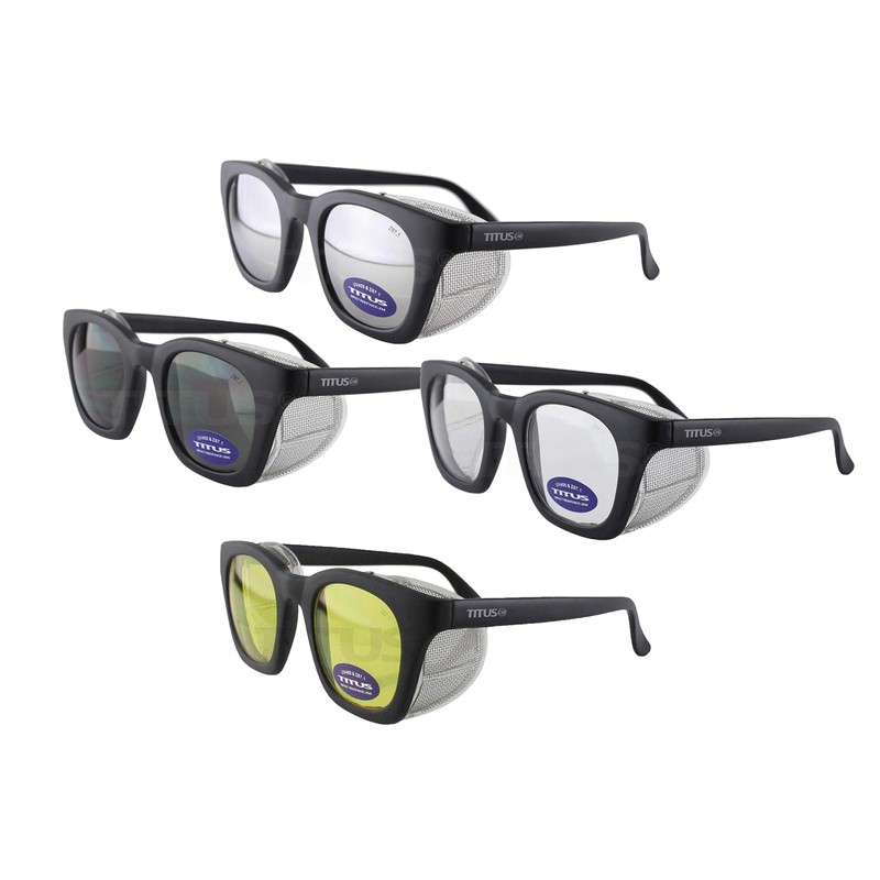 TITUS G12 Retro Style Safety Glasses Soft Folding Stainless Steel