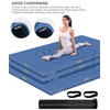 nuveti Large Exercise Mat (6'x 3'), Extra Wide Workout Mat