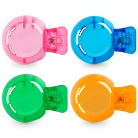 4 Pack Travel Toothbrush Head Covers Portable Toothbrush Protector Cap Brush Pod Case Protective Plastic Clip for Household Travel, School, Camping, Bathroom, Business