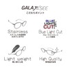 GALAXSEE Reading Glasses Blue Light Blocking Stainless Steel Alloy Frame