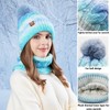 WANYIG Women's Winter Beanie Scarf Set Warm Winter Hat Knitted