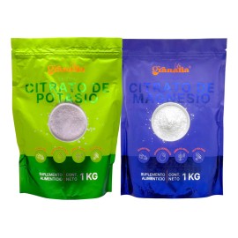 Citrato De Magnesio Y Citrato De Potasio En Polvo 1 Kg Granalia