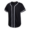 EALER BJ80 Series Mens Baseball Jersey Button Down Shirts Short