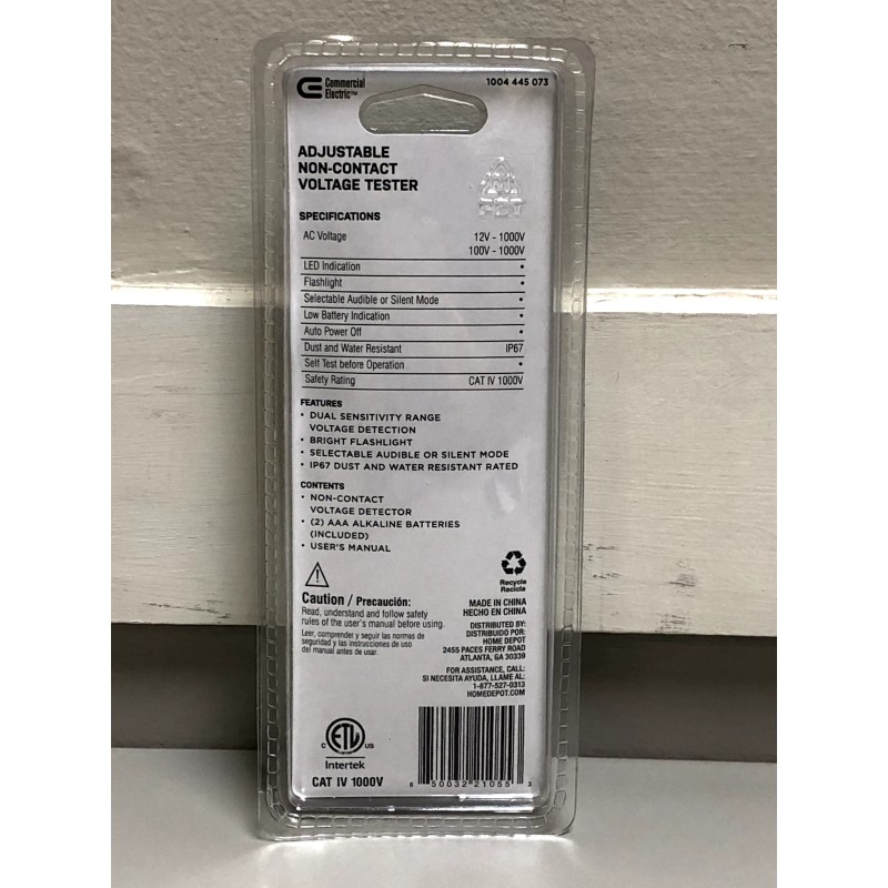 Commercial Electric Non-Contact AC Voltage Detector with Adjustable Sensitive