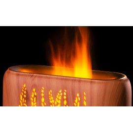 Eternal Living Flame Humidifier & Oil Diffuser with 4 Essential Oil Bottles | Humidifier for Kids Bedroom, Baby Humidifier, Humidifier for Plants, Baby Humidifier