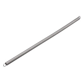 sourcing map Tension Spring 0.9 mm Wire Diameter, 9 mm Outer Diameter, 300 mm Free Length Spring Steel Small Double Hook Tension Spring