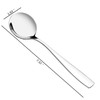 Anbers 7.3-inch Stainless Steel Round Soup Spoons, 12 Pieces Round