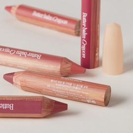 Club Clio Clio Base & Point Lip & Cheek Butter Balm Crayon Set of 3 + 3 Free Sharpeners