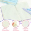 QUMENEY 6Pcs A6 Tasche Notizbücher Makrone Notizbuch