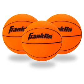 Franklin Sports Indoor Mini Basketballs - 3 Pack - Slam Dunk Approved - Indoor Game Room Replacement Basketballs - Pump Included