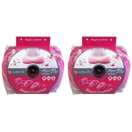 COGIT Makeup Hips, Bagel Cushion, Raspberry, One Size, 2 Pieces
