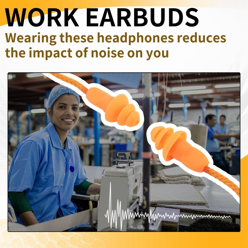 Atelierate Ear Plugs Bluetooth Headset Noise Reduction Earphone for Work