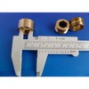 Calibre de plástico Vernier de doble escala de 150 mm,