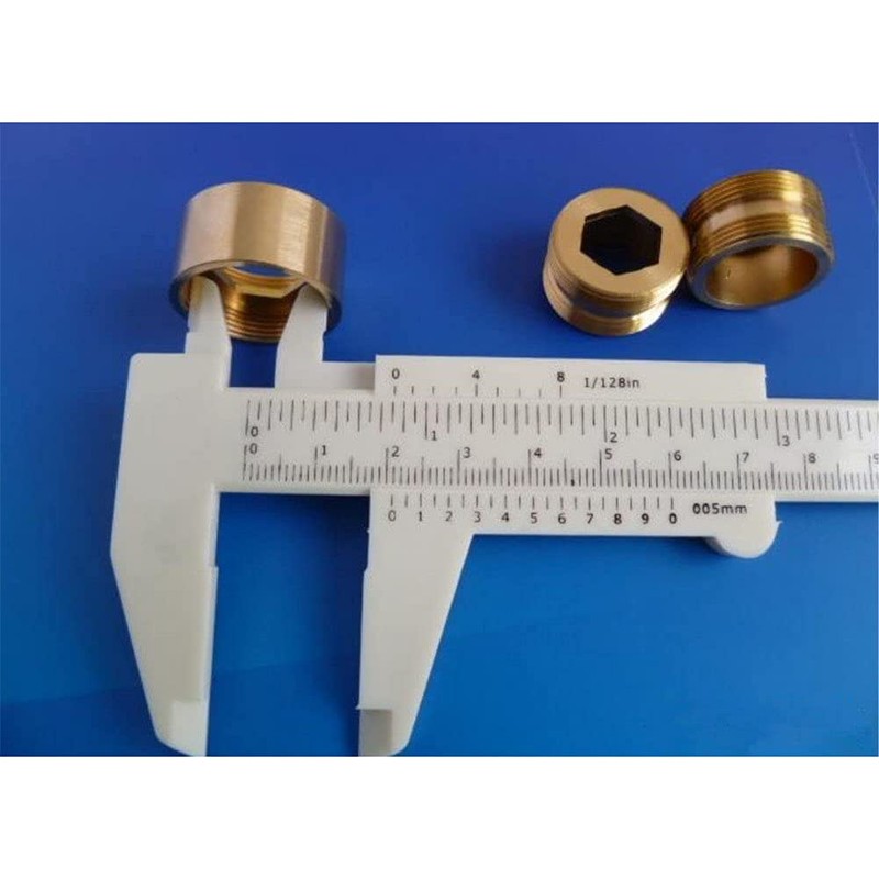 Calibre de plástico Vernier de doble escala de 150 mm,