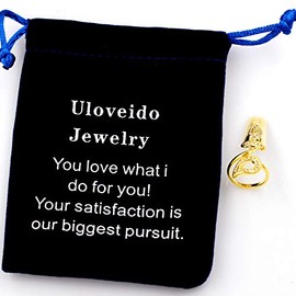 Uloveido Ring Finger Nail Cover Rings Gold Plated Fingernail Rings Jewelry Artificial Nail Accessories for Women Girls SZ287-3 (Gold)