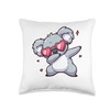 Koala Heart Shape Sunglasses Dabbing Dance Lover Throw Pillow