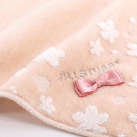 JILLSTUART JILLSTUART Petit Three Flower Towel Handkerchief, Pink, Full Fee Cotton, 58-1560070, Approx. 9.8 x 9.8 inches (25 x 25 cm)