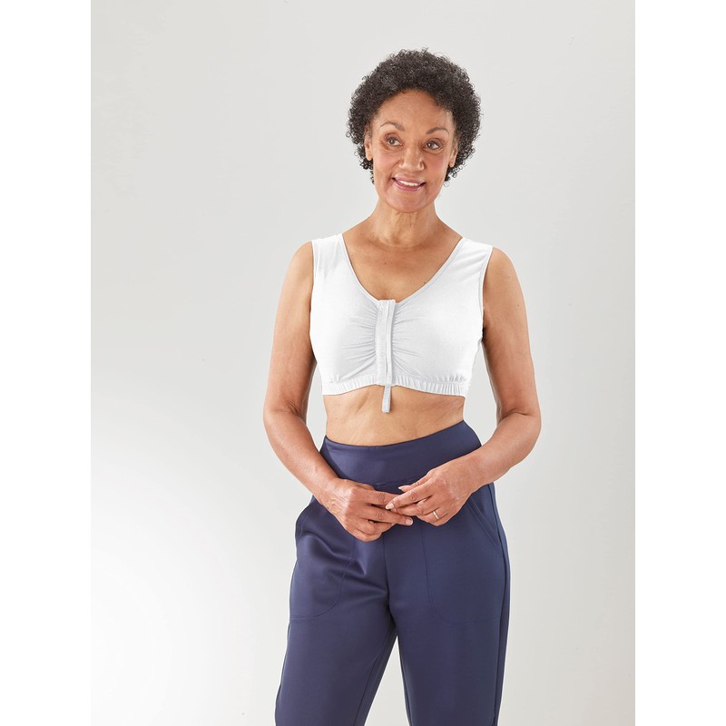 Women’s Front Closure Adaptive Bra - White MED