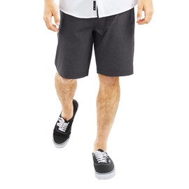 Visive Hybrid Shorts for Mens, Premium Golf Quick Dry Stretch Board Shorts, Mens Swim Trunks, Lightweight Summer Shorts, Big Mens Size 30-44 Black - 34