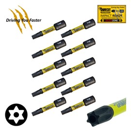10 x SabreCut SCTP2032_10 32mm T20 TX20 Torx Tamper Proof Security Magnetic Impact Screwdriver Driver Bits Set Heavy Duty