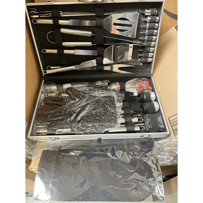 OlarHike Stainless Steel BBQ Grill Accessories - 25 Pieces