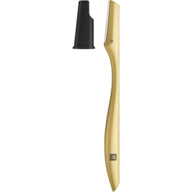 ZWILLING Facial Hair Razor with Razor Blade (for Precise Removal of Hair on the Face, Hygienic and Thorough), Premium, Stainless Steel, Gold