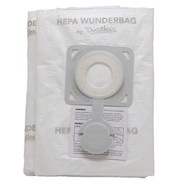 HEPA Dustless Technologies Wunderbag (4-7 Gallon)-Shop Vac Universal High Capacity Pre-Filter Bags for Wet Dry Vacuums, 2 Pack. Commercial, Contractor, Professional, Home use. Wet and Dry Vac
