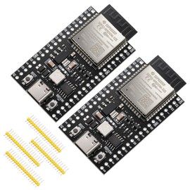 2 Pack ESP32-DevKitC-32E Development Board for IoT Smart Home/Industrial Control, Dual-Core 240MHz Wi-Fi + Bluetooth 5.0 with USB-C, Original ESP32-WROOM-32E Module (Arduino/Python/IDF) (8M)
