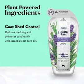 Wahl Professional Animal Healthy at Home Dog Shampoo - Plant Powered Grooming Shampoo - Coat Shed Control