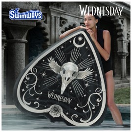 Swimways Wednesday Oversized Pool Float, Inflatable Pool Floats & Kids Pool Toys, Swimming Pool Accessories & Beach Essentials for Teens Aged 14 & Up