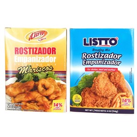 Listto's-Rostizador Breading Mix Bundle |Mariscos| & |Chicken, Meat and Seafood| 4 oz each, (Pack of 2).