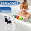 mimzemamz 2 Compartments Bath Toy Storage Organizer Net Bag for