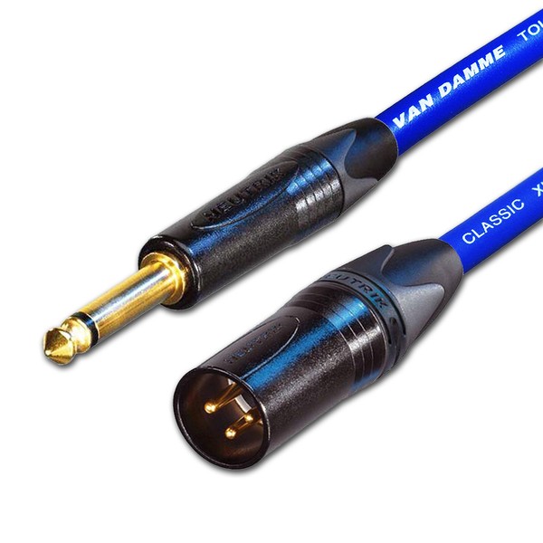 Van Damme & Neutrik 1/4-Inch Mono Jack To Male XLR
