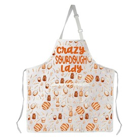 WSNANG Sourdough Maker Gift Sourdough Starter Apron Sourdough Baker Apron Bread Baking Apron Sourdough Mama Gift (CA Sourdough Lady Apron1)