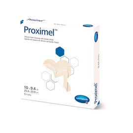 Proximel Silicone Foam Dressing, Heel Size W/Border, Hartmann - Each