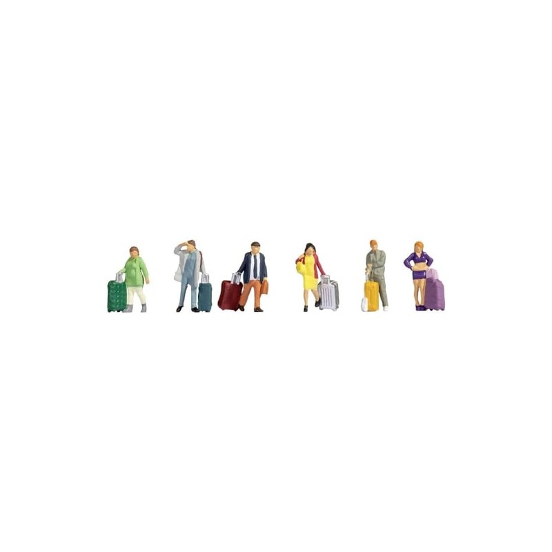 Noch® Viaggiatori, Figure modellismo, per scartamento H0, Adulti in Piedi