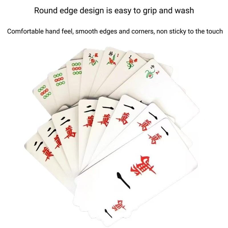 DEUDSORY 2025 Home Party Mahjong Poker Game Large Font Edition