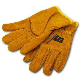 Work Gloves for Welding Work for Wig Mig Welding Work Length 35 cm Double Stitched Fingers Vector Welding