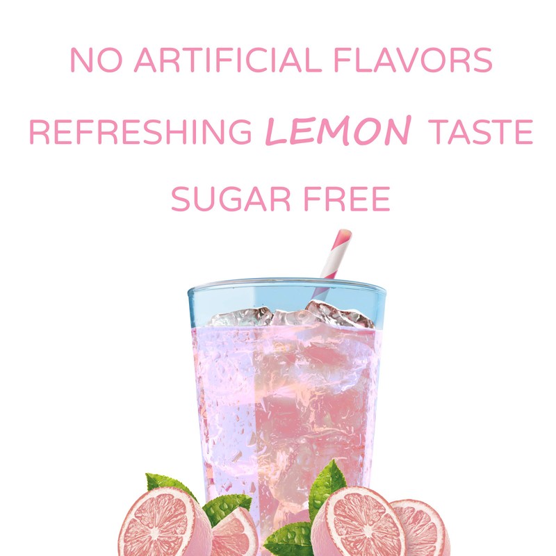Crystal Light On-The-Go Natrual Pink Lemonade, 0.13 ounce, 10 count