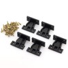 JCBIZ 5pcs Plastic Quick Fitting Furniture Panel Joint Bracket Fast